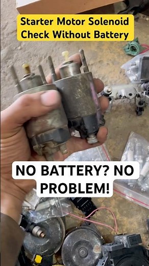 How to Check Self Starter Motor Solenoid Properly | Without Battery Easy Method #aliautoworkshop