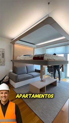 L a mejor idea para mini departamentos o los hogares pequeños #camas #herramientas #construccion #apartamento #casas | Energias infinitas