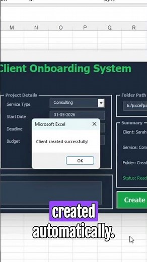 This Excel Trick Saves Hours of Client Onboarding #exceltips #workflow #automation