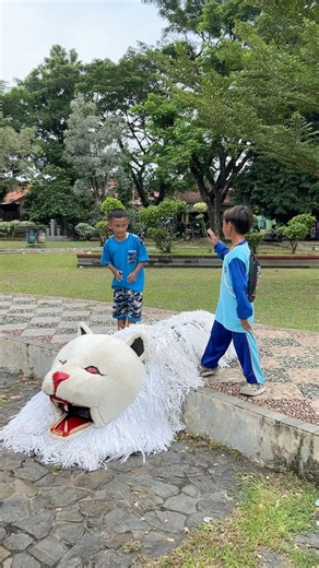 Tutorial memakai kostum can macanan versi bocil