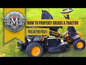 How to Properly Grease the Poulan Pro PB301 Rider