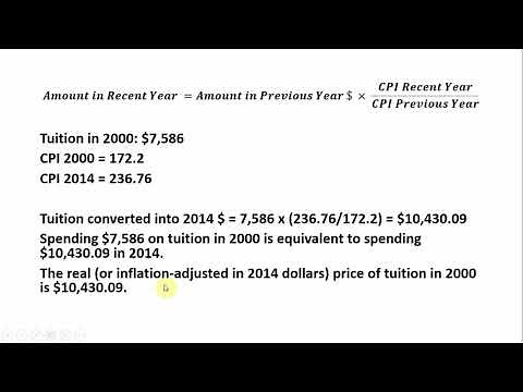 Adjusting Dollar Values for Inflation Using the Consumer Price Index