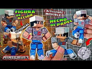How to make your own movable Minecraft figure (skin) made of paper - Papercraft Crafts