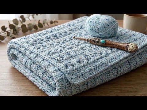 JUST 2 ROWS! 🤩 I Made A UNIQUE AND BEAUTIFUL Blanket With This Technique! Easy Crochet.