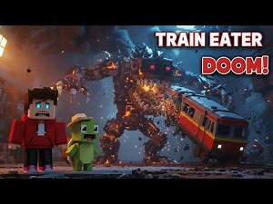 EPIC! JayC & Rixy SURVIVE the TRAIN EATER Apocalypse! Minecraft Animation