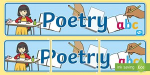 Poetry Display Banner