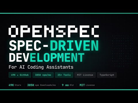 OpenSpec - Spec-Driven Development for AI Coding Assistants