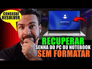 Como RECUPERAR SENHA do PC ou NOTEBOOK? Aprenda SEM FORMATAR!