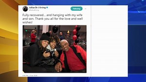 Philadelphia 76ers legend Dr. J gives update: "Fully recovered"