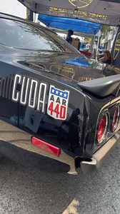 Plymouth Barracuda: The AAR ’Cuda (All American Racers) was a special version of the 1970 Plymouth Barracuda. It was built as a street version of the Trans Am racing car. The AAR ’Cuda came factory-equipped with a 340 cubic inch (5.6L) V8 with a Six Pack (triple two-barrel carburetors)—not a 440 engine. It had unique graphics, a fiberglass hood with a hood scoop, side-exit exhausts, and rally suspension. #plymouth #americanmuscle #MuscleCars | RUN RICH