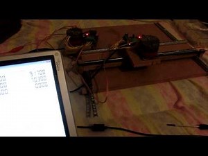 DIY Lowcost XY table #4 Test / Text