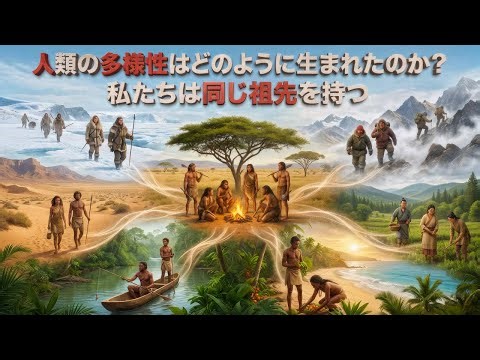 人種の起源失われたミステリー！人間の種族アフリカ30万年前気候変動拡散遺伝子混合多様性ネアンデルタールデニソワ統一教訓 – ぐっすり眠れる歴史