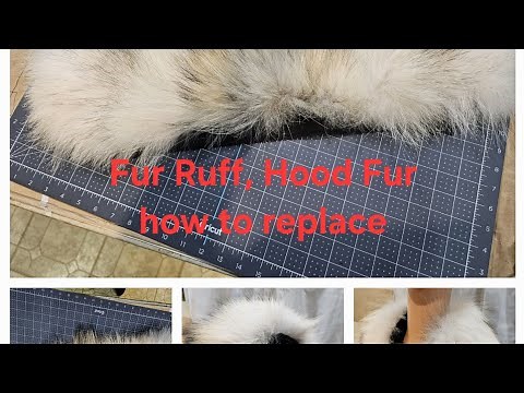Wolf Ruff How to replace a hood fur ruff with new fur