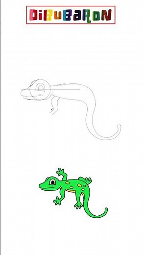 Dibujando una lagartija | Dibujos fáciles