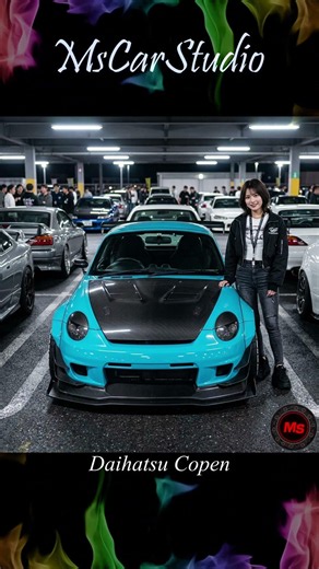 ダイハツ コペン レーシングカスタム JDM #daihatsu #jdm #stancenation #copen #ai #mscarstudio #widebody