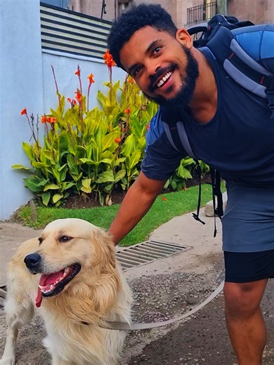 meet my new freind Simba! #ethiopianjiujitsu #coachjohnny #goldenretriever #dog