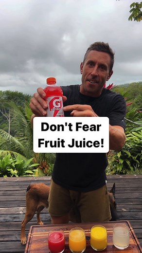 Fruit juice is nature’s Gatorade! It’s a million times better than the processed sugars and artificial colors found in Gatorade…👎 Yet, I take a lot of heat for including fruit juice in my diet… Yet there are many studies showing the benefits of drinking fruit in humans! **If you’re a metabolically healthy human, you have nothing to fear from the sugars found in fruit and honey in my opinion. Context is key 👊 If you want to learn more about the benefits of fruit juice and my full opinion. Searc