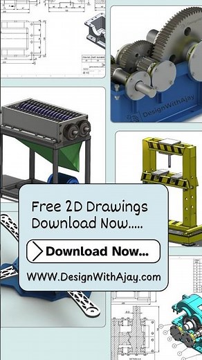 Free Engineering Drawings and Blue Prints #mechanicalengineering #designwithajay #free #download