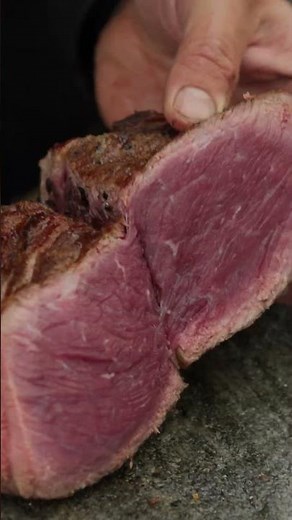 Would you eat it like this? 🥩🔥Exactly how I like it. #firekitchen #steak #mediumrare