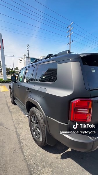 Lease this upgraded new 2026 Land Cruiser 4x4 in satin black wrap for $1,143 per month for 36 months with $4,999 due at signing. Or contact us for other affordable lease options. Ready, set, go to Marina del Rey Toyota today and take a test drive. Offers expire 03-31-26. #Toyota #LandCruiser #ToyotaLandCruiser #marinadelreytoyota