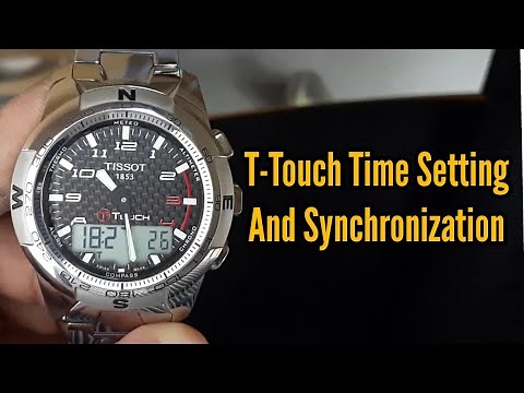 Tissot T-touch watch Time setting and Synchronize | Watch Repair Channel