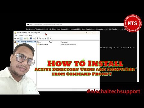 How to Install Active Directory Users and Computers for CMD | Windows 11 | 2024