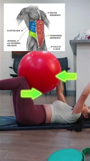 Upgrade Your Dead Bug 🔥 Try This Ball Variation for a Stronger Core #corestrength #coreworkout