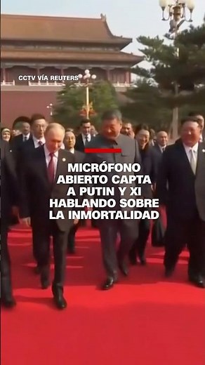 Micrófono abierto capta a Putin y Xi hablando sobre la inmortalidad