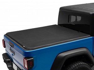 Jeep Licensed by TruShield Jeep Gladiator Soft Tri-Fold Tonneau Cover with Jeep Logo JG26171 (20-25 Jeep Gladiator JT) - Free Shipping