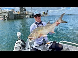 Fishing The Port of Brisbane for Threadfin Salmon & Flathead