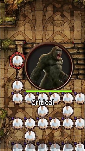 Promotions during 100 men vs 1 "gorilla"... #pathfinder #pathfinder2e #shorts