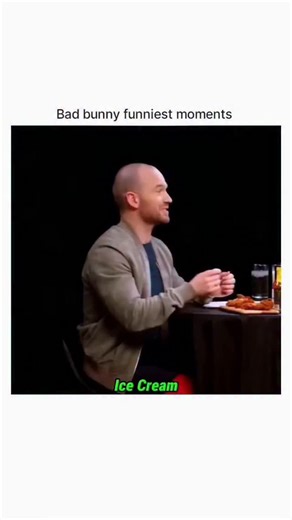 Moive || Meme || Jock on Instagram: "It starts off totally chill — Bad Bunny just hanging in an interview or walking on stage, cool and confident as always. Then boom he cracks a spontaneous joke or does something so unexpected that the whole vibe instantly flips. Whether he’s teasing about not knowing who actually won a game, warning Kendall Jenner about mosquitos while she’s chasing a squirrel, or turning a serious award show reaction into meme gold, his facial expressions go from smooth super