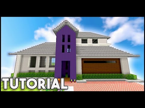 Minecraft: Big Modern House / Mansion Tutorial + 1.8/1.9 [ How To Make ]