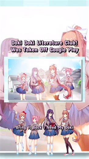 Doki Doki Literature Club! Was Taken Off Google Play