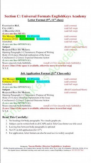 Letter Application Report Email Pattern & Universal Formats