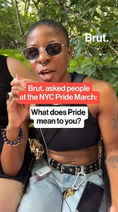 What does Pride mean to you? Brut. journalist Rachel Paul asked people at the 55th annual New York City Pride March on June 29. #Pride #pridemonth #nycpride #pridemarch #newyorkcity #interviews | Brut