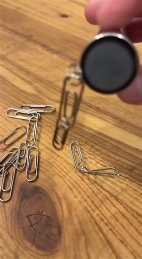 Paperclip Magnet Trick! 🧲✨