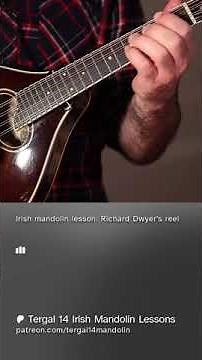 Richard Dwyers reel mandolin lesson on Patreon #mandolin #irish #irishmusic #lesson