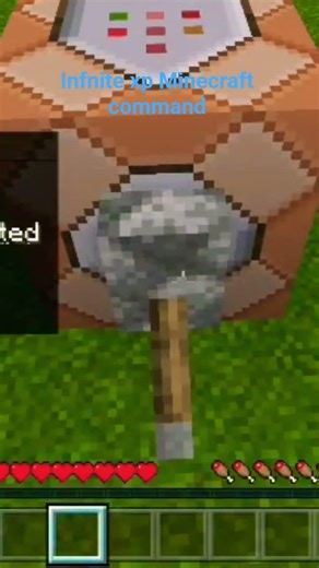Infinite xp Command in Minecraft #minecraft #tutorial #gaming