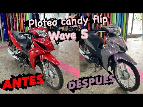 COMO plotear honda WAVE S candy flip ?