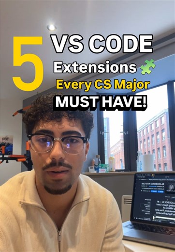 VS Code is one of the best and most popular code editors for Computer Science students, but extensions are what really unlock its power. Follow for more CS tools & tips 🚀 #ai #softwareengineer #coding #university #computerscience