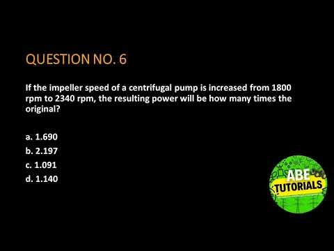 If the impeller speed of a centrifugal pump is increased from 1800 rpm to 2340 rpm, the resulting po