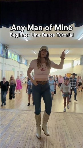 Any Man of Mine - Beginner Line Dance Tutorial. The Canadian Stomp #dancewithme #linedancetutorial