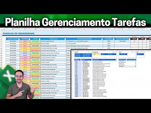 Planilha Gerenciamento Tarefas com Resumo Alertas no Excel | Como Fazer