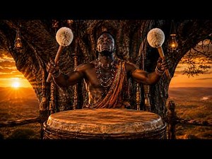 🎵 Drums of Destiny | Epic African Tribal Drumming on the Ancient Baobab at Sunset 🌅