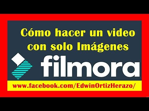 🔴🛑💊Cómo hacer un video con IMÁGENES en FILMORA 9.x | 2020