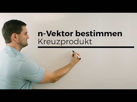 n-Vektor bestimmen mit Kreuzprodukt (Vektorprodukt), Vektorgeometrie | Mathe by Daniel Jung