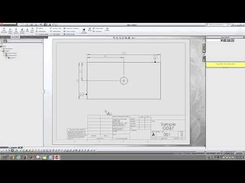 Datum and geometric tolerance in Solidworks drawings