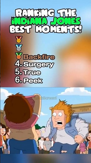 Ranking Top 5 Indiana Jones Moments! #familyguy