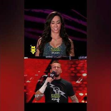 WWE The Evolution The Legends Through The Years Then vs Now CM punk And AJ LEE